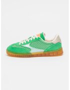 Scotch & Soda Pantofi sport low-cut wedge cu garnituri din piele intoarsa - Verde/Albastru deschis