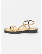 Scotch & Soda Sandale din piele cu aspect metalic - Auriu