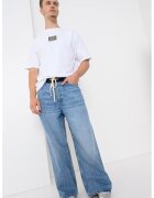 Scotch & Soda Tricou lejer cu logo - Alb/Galben/Albastru