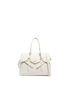  SECRET PON PON. - Geanta crossbody cu bareta cu logo Elysia Pro - Alb