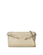 SECRET PON PON. - Geanta crossbody din piele ecologica cu bareta din lant - Auriu