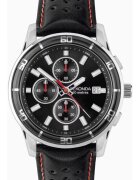 Sekonda Ceas barbatesc Midnight 30206 - negru - curea din piele naturala - mecanism quartz - rezistenta la apa 5 ATM