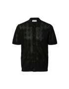 Selected Homme Camasa barbati 16097564 - Bumbac organic - Negru - Negru