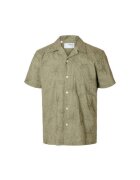 Selected Homme Camasa barbati 16097686 - Bumbac organic - Verde - Verde