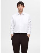 Selected Homme Camasa din amestec de bumbac organic cu guler ascutit - Alb optic