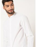 Selected Homme Camasa din amestec de in cu guler Mao Regnew - Alb optic