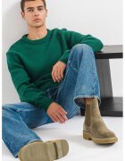 Selected Homme Pulover din amestec de lana cu decolteu la baza gatului Cody - Verde englez