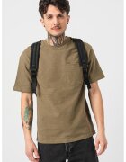 Selected Homme Tricou lejer cu buzunar aplicat pe piept Saul - Verde masliniu