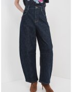 SELF-PORTRAIT Blugi mom-fit cu 5 buzunare - Albastru ultramarin
