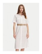 Selmark Camasa stil rochie dama BC133 - Bumbac - Alb - Alb
