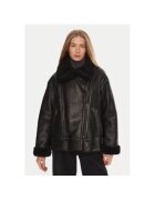 Serge Pariente Cojoc dama - 304328138 - Piele naturala - Negru - Negru