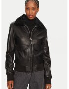 Serge Pariente Geaca barbati - 304328350 - Piele naturala - Negru - Negru
