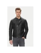 Serge Pariente Geaca din piele barbati COUTURE - Piele naturala - Negru
