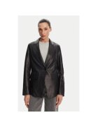 Serge Pariente Geaca din piele dama CAPRICE BLAZER - Piele naturala - Negru - Negru