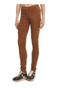 Serge Pariente Pantaloni dama - piele naturala - maro -