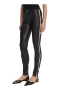 Serge Pariente Pantaloni dama - Piele naturala - Negru