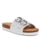 Sergio Bardi Papuci flip-flop dama - Textil - Argintiu - Argintiu