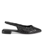 Sergio Bardi Sandale dama - piele naturala - varf ascutit - negru