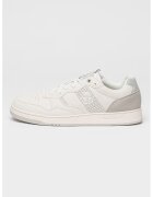 Sergio Tacchini Pantofi sport de piele ecologica cu insertii de piele intoarsa Pisa - Alb/Gri deschis
