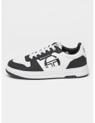 Sergio Tacchini Pantofi sport low-cut de piele ecologica Milano - Alb/Negru