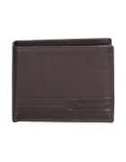 Sergio Tacchini Portofel de piele cu logo discret 166975 - Maro