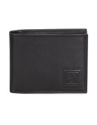 Sergio Tacchini Portofel pliabil de piele - Negru