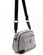 SilverPolo Geanta crossbody cu bareta detasabila - Alb/Negru