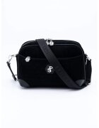 SilverPolo Geanta crossbody cu buzunare cu fermoar - Negru