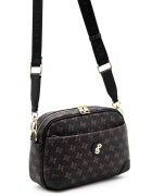 SilverPolo Geanta crossbody cu logo - Negru