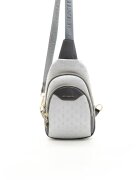 SilverPolo Geanta crossbody cu model logo - Gri - 30X22X8