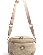 SilverPolo Geanta crossbody cu model logo - Maro taupe deschis