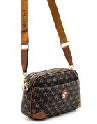 SilverPolo Geanta crossbody de piele ecologica cu model logo - Maro