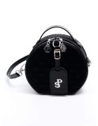 SilverPolo Geanta crossbody din piele ecologica cu fermoar - Negru