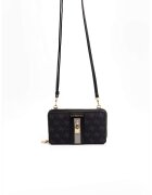 SilverPolo Geanta crossbody din piele ecologica cu model - Negru - Negru - 11x19x5