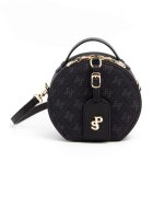 SilverPolo Geanta crossbody din piele ecologica - Negru/Gri inchis