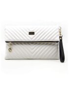 SilverPolo Geanta crossbody pliabila din piele ecologica - Alb