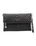 SilverPolo Geanta crossbody pliabila din piele ecologica - Negru