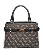 SilverPolo Geanta cu bareta de umar - Negru/Gri inchis - 18x25x10
