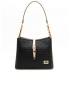SilverPolo Geanta de umar cu model - Negru/Bej