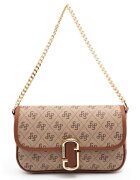 SilverPolo Geanta din cu bareta de umar - Maro - 15x23x4