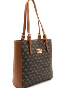 SilverPolo Geanta shopper cu monograma - Maro scortisoara