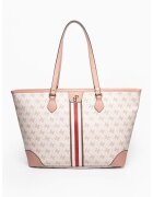 SilverPolo Geanta tote din piele ecologica cu imprimeu - Roz deschis