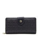 SilverPolo Portofel cu model in relief - Negru
