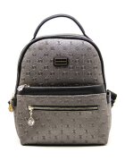 SilverPolo Rucsac cu model in relief - Gri deschis