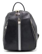 SilverPolo Rucsac din piele ecologica - Negru