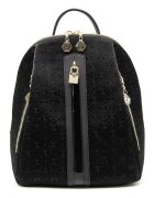 SilverPolo Rucsac din piele ecologica - Negru