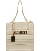 Silvian Heach Geanta dama alb - piele ecologica - 32x33x13cm - set cu sac de depozitare