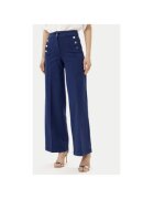 Silvian Heach Pantaloni dama GPP25086JE - Bumbac/Poliester - Albastru - Albastru
