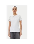 Silvian Heach Tricou dama GPP25070TS - Bumbac - Alb - Alb