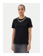Silvian Heach Tricou dama GPP25098TS - Bumbac - Negru - Negru